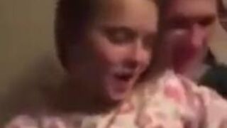 Russian teen gets cum on her face